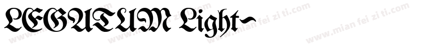 LEGATUM Light字体转换